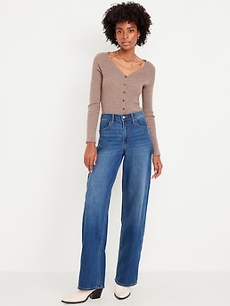 High-Waisted Wow Wide-Leg Jeans
