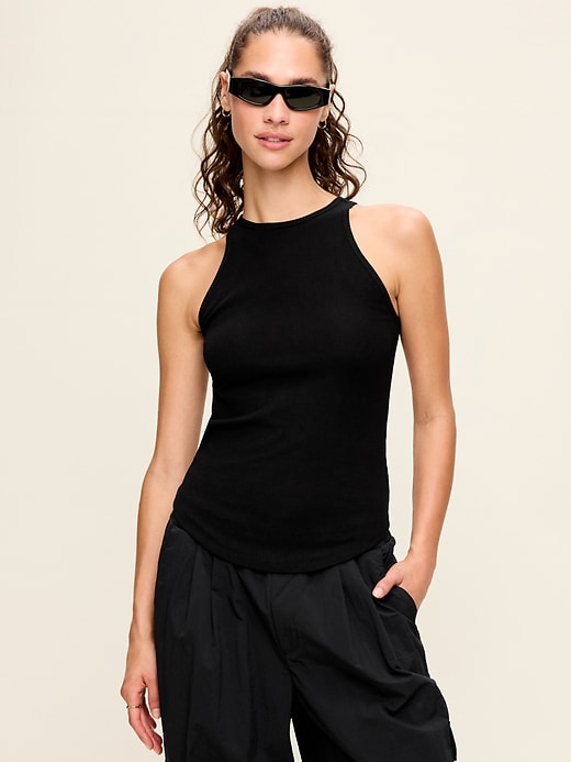 CloudLite High-Neck Racerback Tank Top