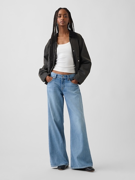 Low Rise UltraSoft Stride Wide-Leg Jeans