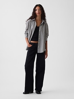 Low Rise Stride Wide-Leg Jeans